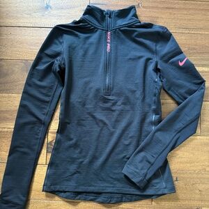 Nike pro hyperwarm quarter zip running jacket size M